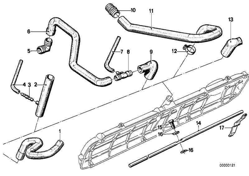 Genuine BMW Crankcase Vent Hose