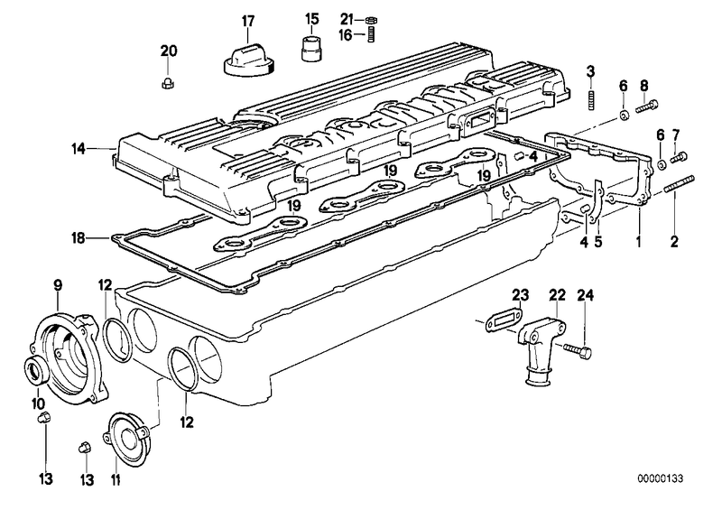 Genuine BMW Cylinder Head Rear Gasket