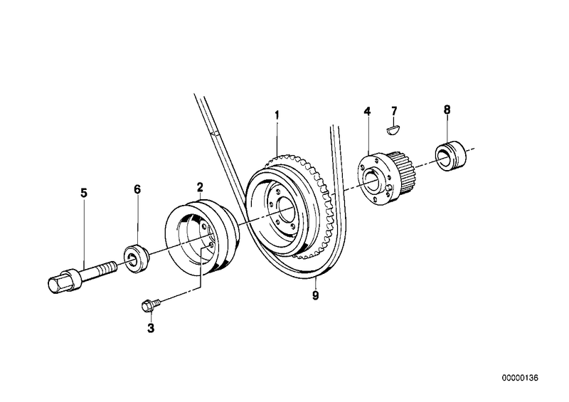 Genuine BMW Belt Drive Pulley