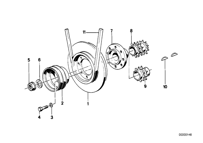 Genuine BMW Crankshaft Gear Sprocket