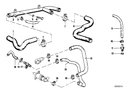 Genuine BMW Engine Coolant Water Hose