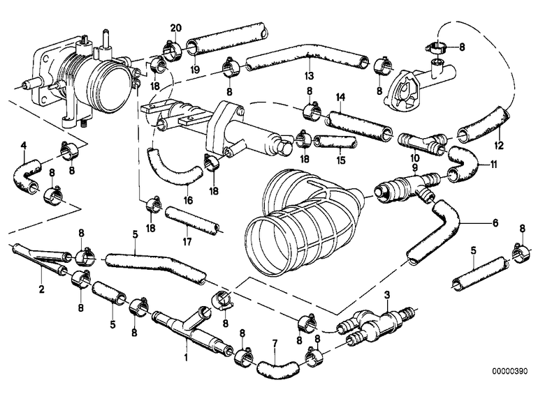 Genuine BMW Rubber Hose Water and Air 9.5mm