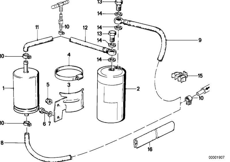 Genuine BMW Fuel Vent Hose