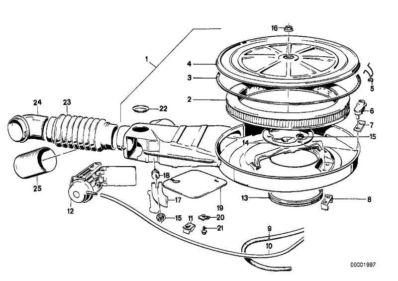 BMW Intake Silencer Air Hose