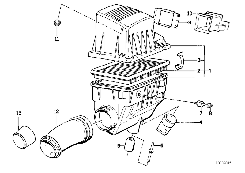 Genuine BMW Intake Silencer Box Tube