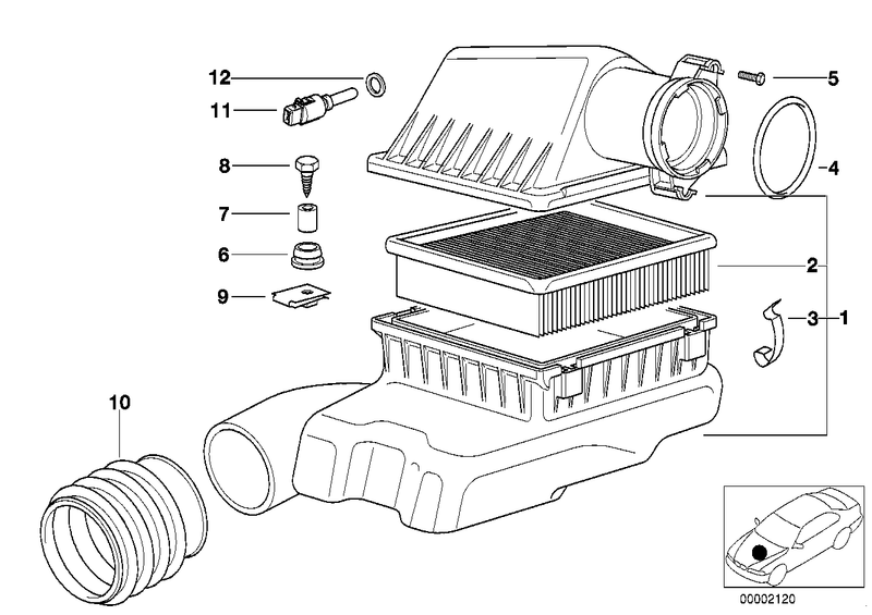 Genuine BMW Intake Air Temperature Sensor