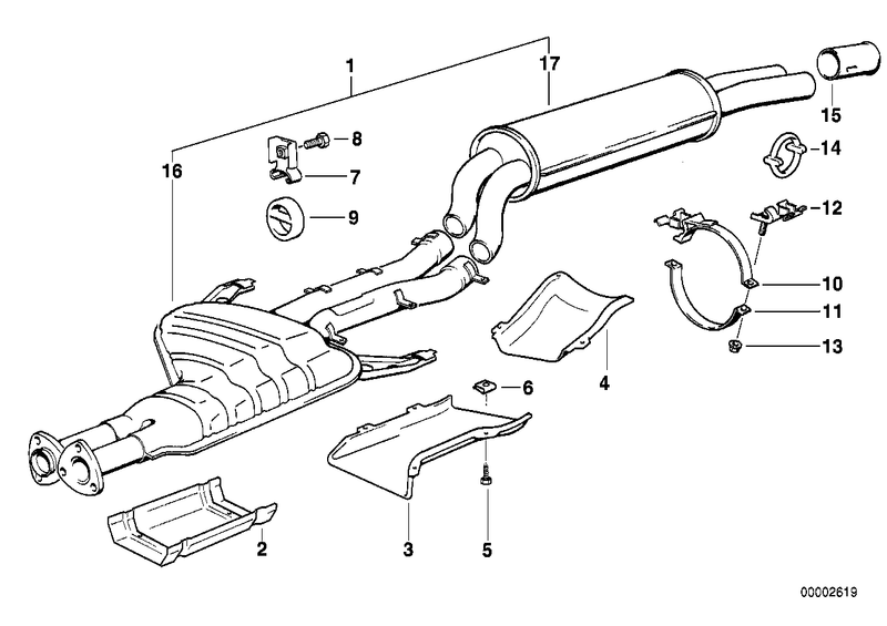 Genuine BMW Exhaust Clamp Upper