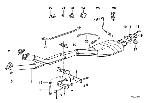 Genuine BMW Temperature Sensor Catalytic Converter