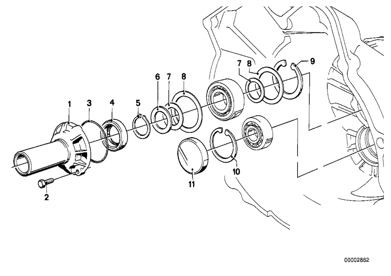 Genuine BMW Transmission Housing Lock Ring