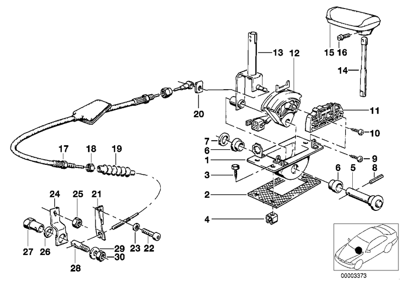 BMW Spacer Gear Shift Linkage Bushing