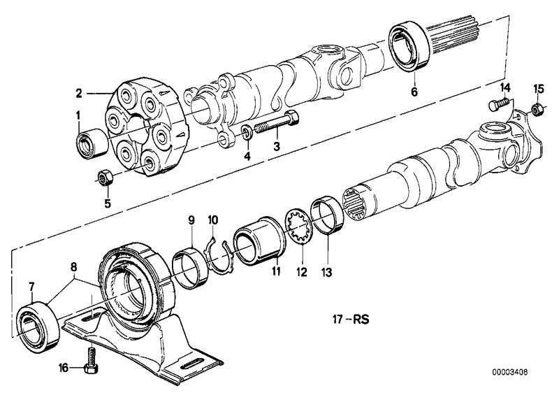 Genuine BMW Drive Shaft Suspension Support