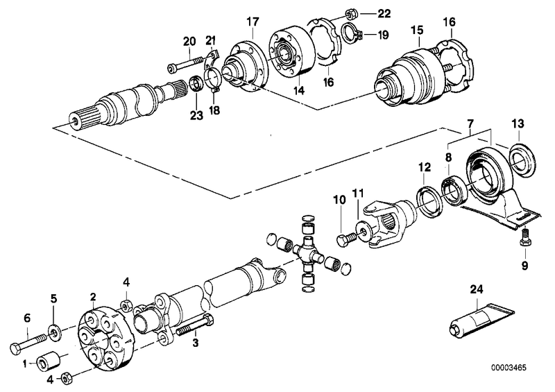 Genuine BMW Driveshaft CV Joint Gasket