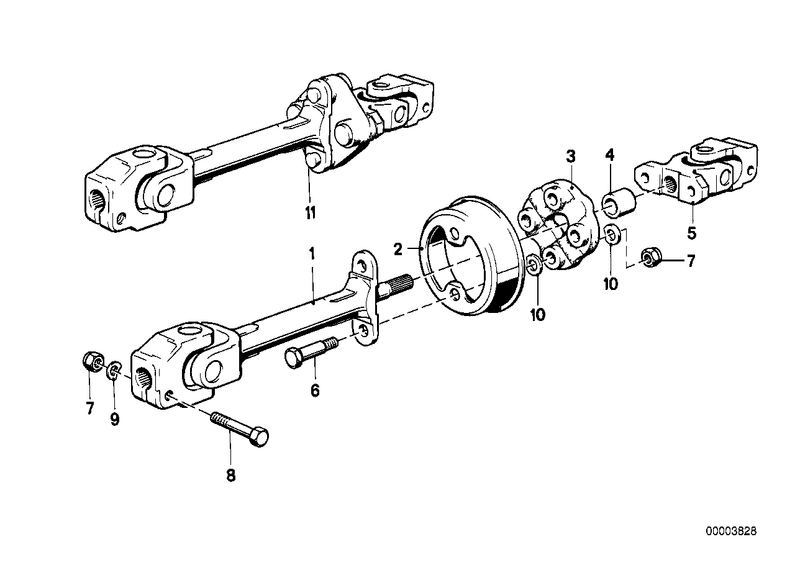 Genuine BMW Steering Column Swivel Joint Lower