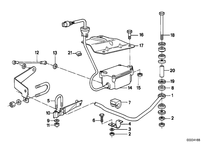 Genuine BMW Levelling Device Rod Rear Axle