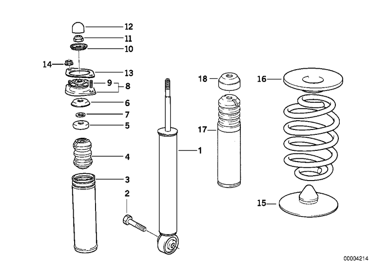 BMW Shock Absorber Rubber Buffer and Dust Cover Kit