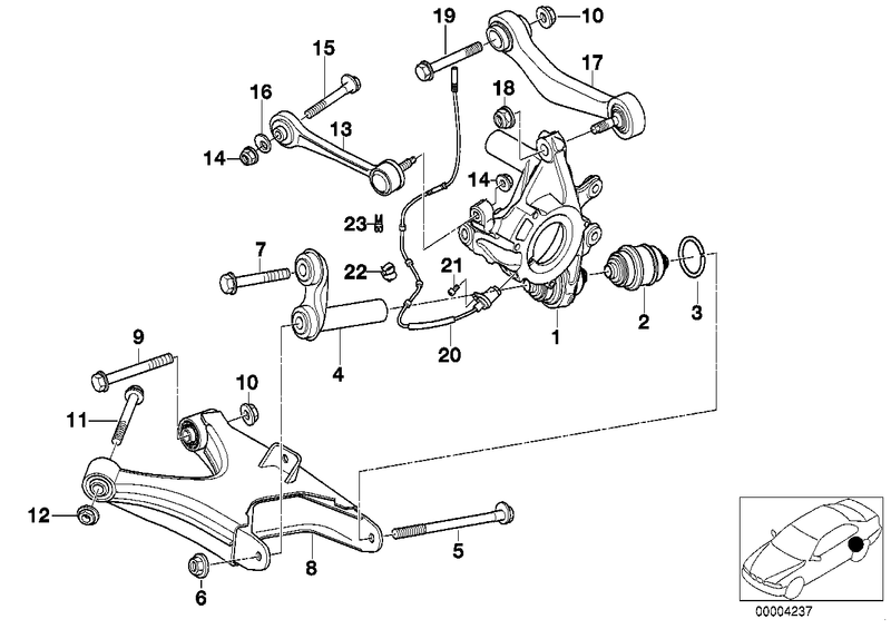 BMW Track Control Arm Rear Guide