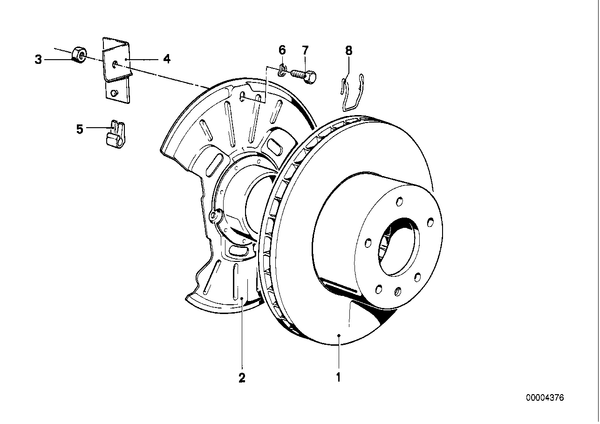 BMW Brake Disc Protection Plate