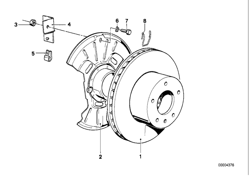 BMW Brake Disc Protection Plate