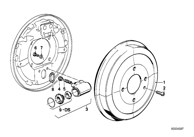 BMW Wheel Brake Cylinder Rear