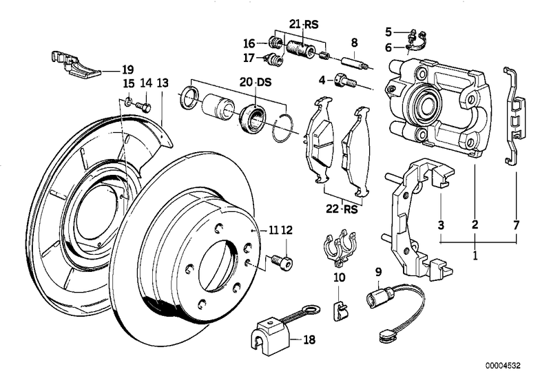 Genuine BMW Brake Pad Set Rear