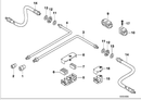 Genuine BMW Brake Pipe Hose Bracket