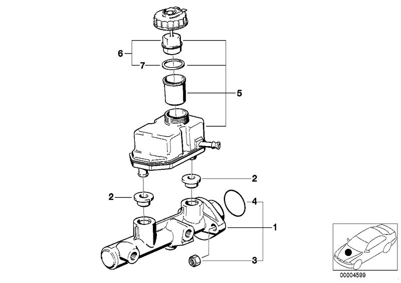 Genuine BMW Brake Master Cylinder