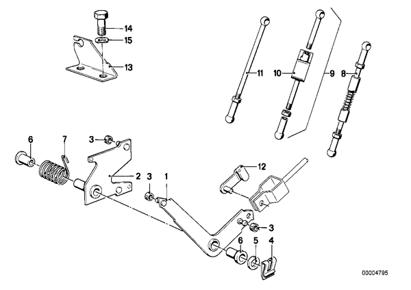 Genuine BMW Accelerator Brake Pedal Clamp