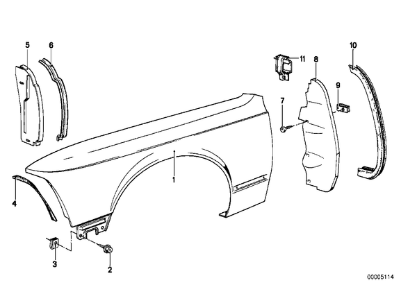 Genuine BMW Front Panel Seal Rubber