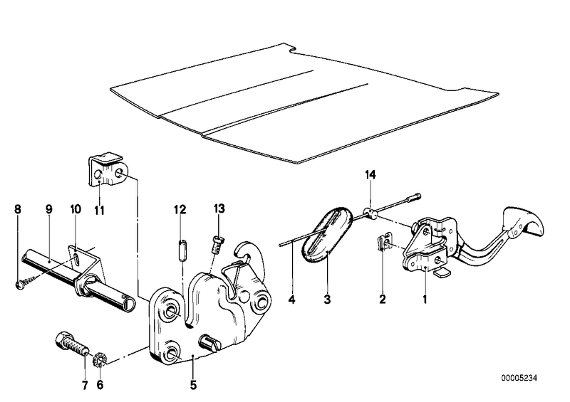 BMW Bonnet Clamp