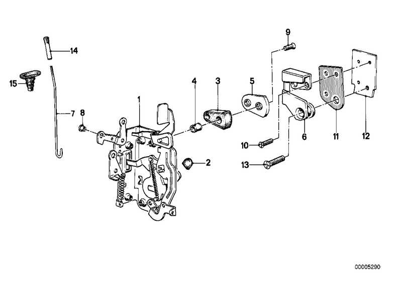 BMW Door Lock Operating Rod