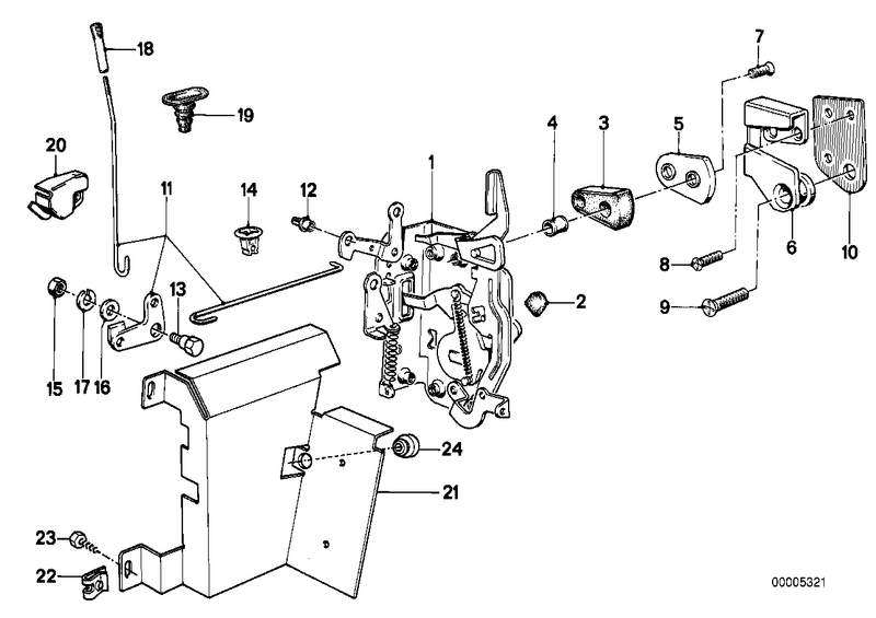 BMW Door Lock Rear Right