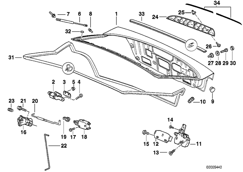 BMW Boot Trunk Lock