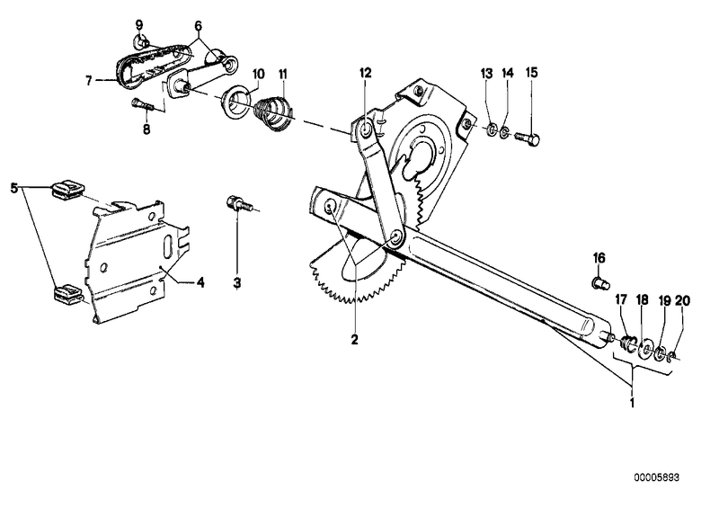 Genuine BMW Window Lifter Regulator