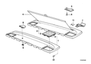 Genuine BMW Rear Window Shelf Blind Hook