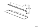 Genuine BMW Rear Window Shelf with Blind