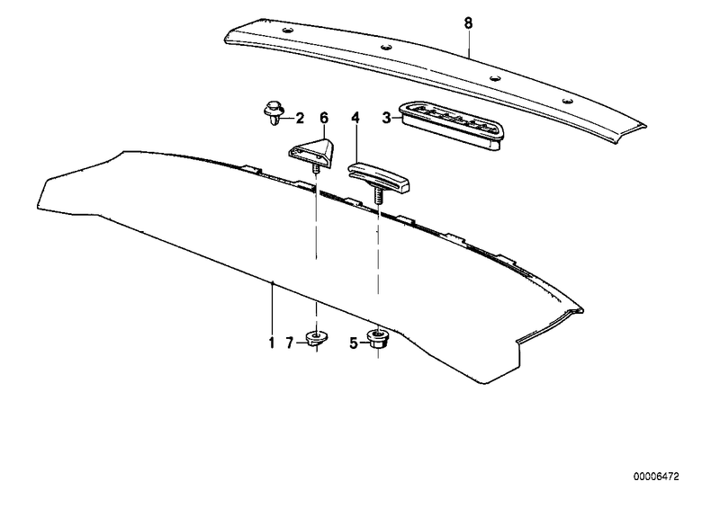 Genuine BMW Seat Belt Buckle Guide