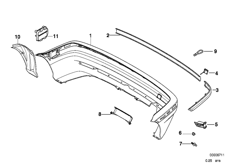 Genuine BMW Flap Tow Bar Hitch Cover Trim Plate