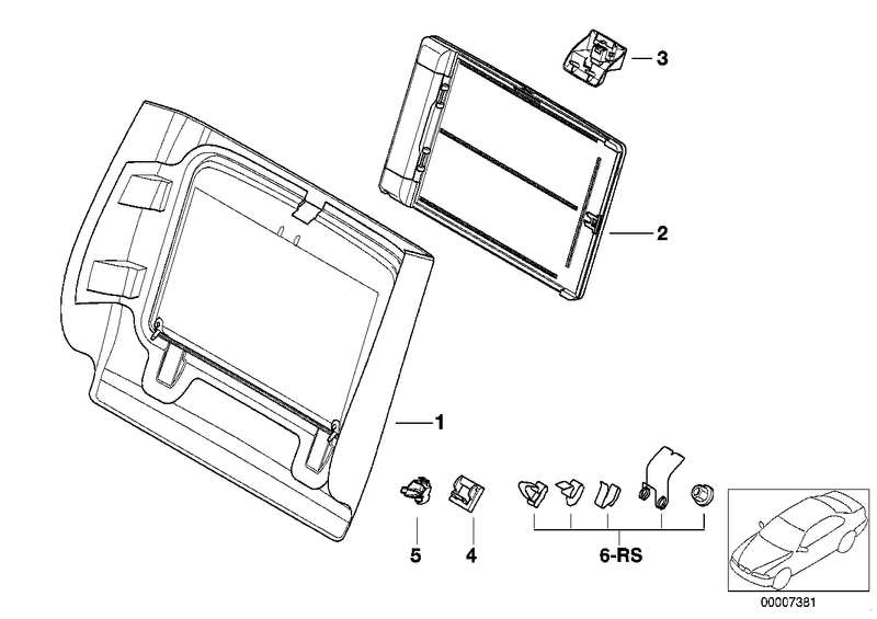 Genuine BMW Front Seat Lower Rear Panel