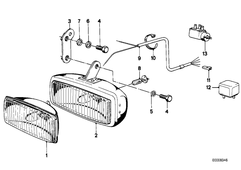 Genuine BMW Fog Lamp Switch