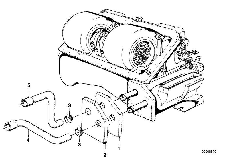 Genuine BMW Heater Return Hose