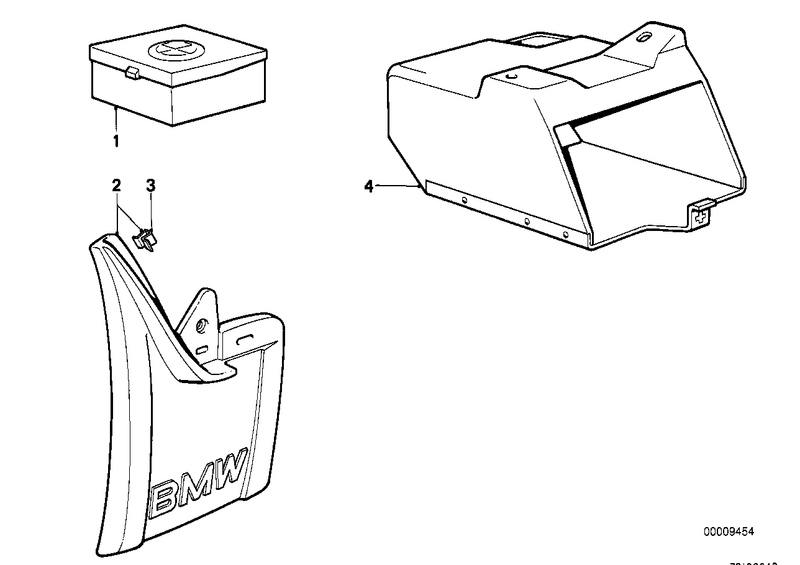 BMW Mud Flap Set Rear