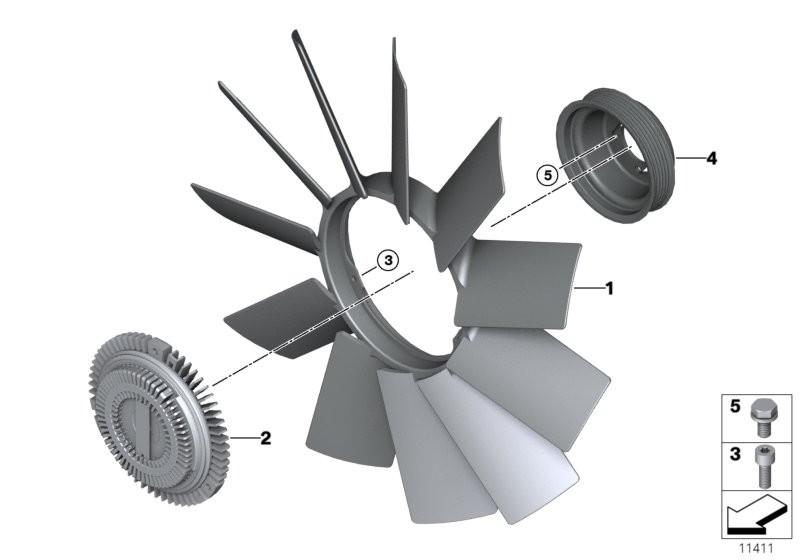 BMW Engine Cooling Fan Clutch Coupling