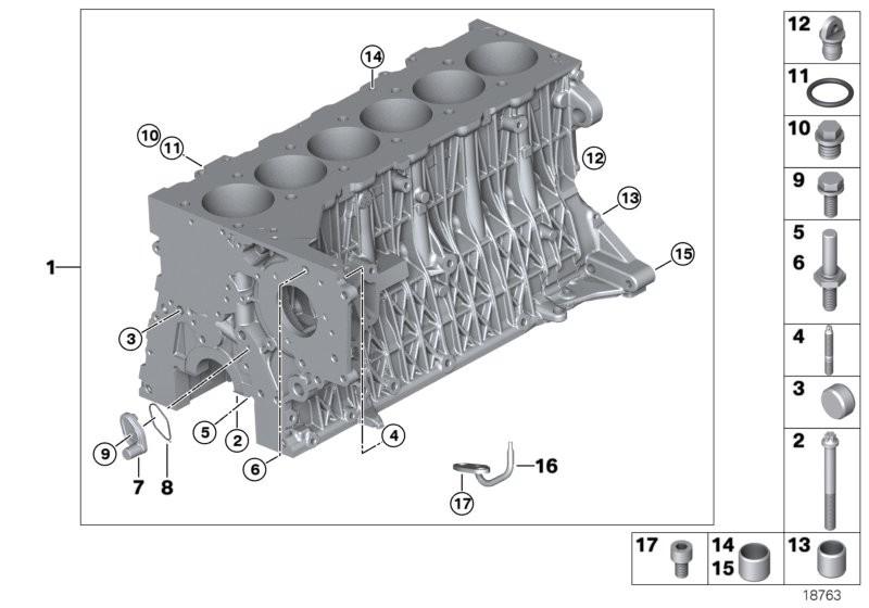 Genuine BMW Engine Block Drain Plug