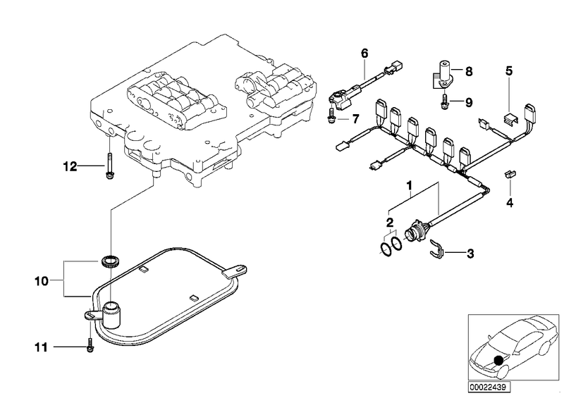 BMW Automatic Transmission Oil Pan Gasket Seal