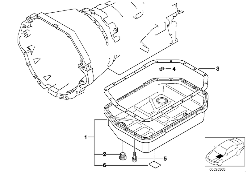 BMW Automatic Transmission Oil Pan Gasket