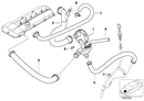 BMW Crankcase PCV Breather Repair Set - Cold Climate Version