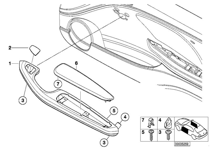 Genuine BMW Door Card Nut Clip