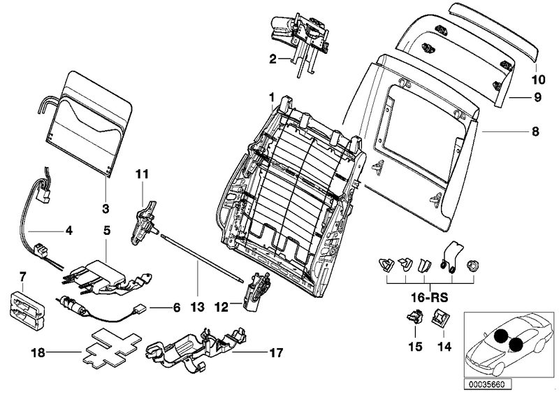 Genuine BMW Front Seat Lower Rear Panel