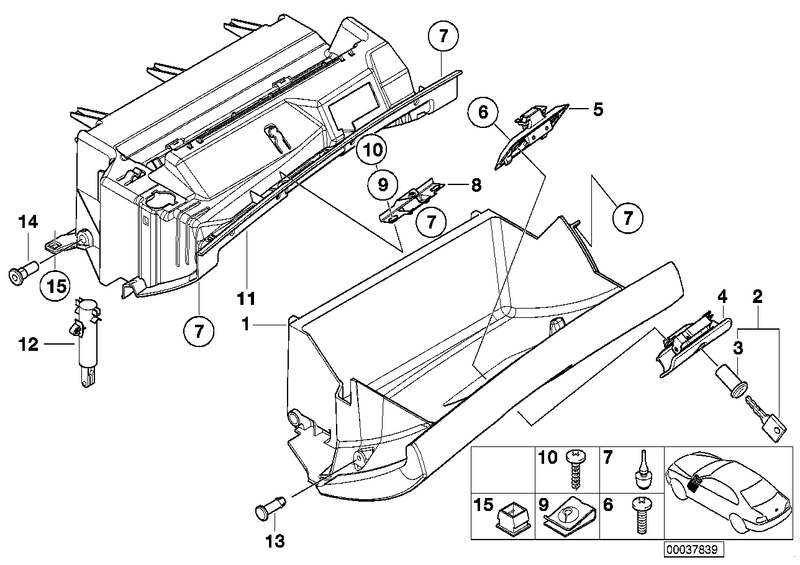 Genuine BMW Dashboard Nut Insert