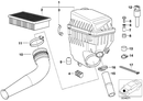 Genuine BMW Intake Silencer Suction Tube